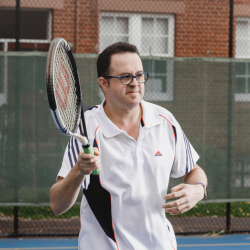 Andrew Playing Tennis