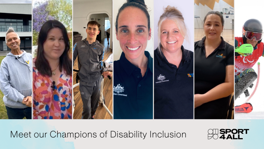 Sport4All - Champions of Inclusion image showcasing the participants in the video interview
