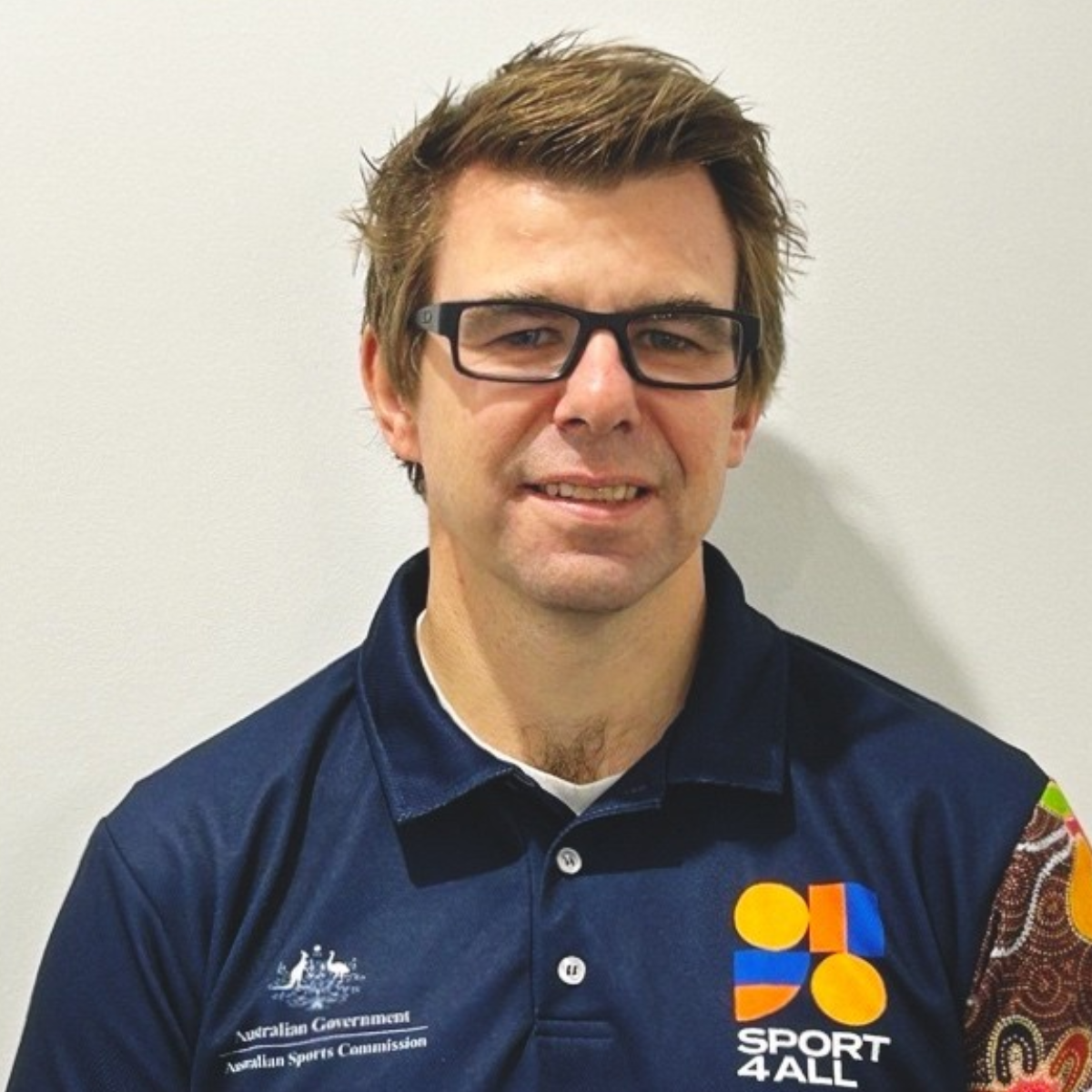 A close-up image of Travis Zimmer, Sport4All Inclusion Coach, City of Greater Geelong Council