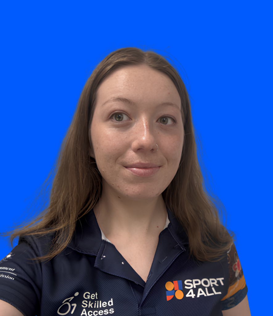 Billie's close up image in Sport4All polo