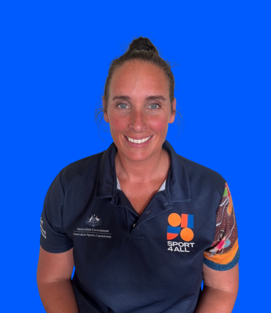 Elysha's close up image in Sport4All polo