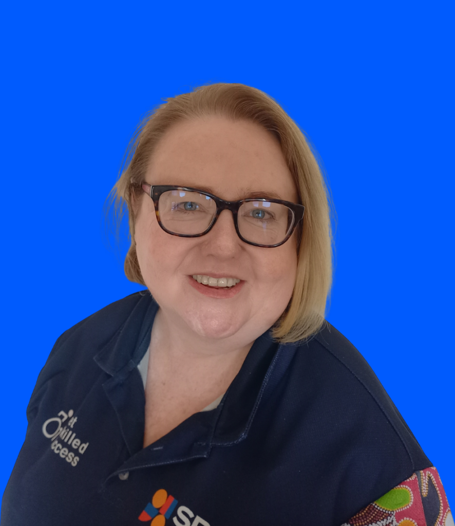 Fiona's close up image in Sport4All polo