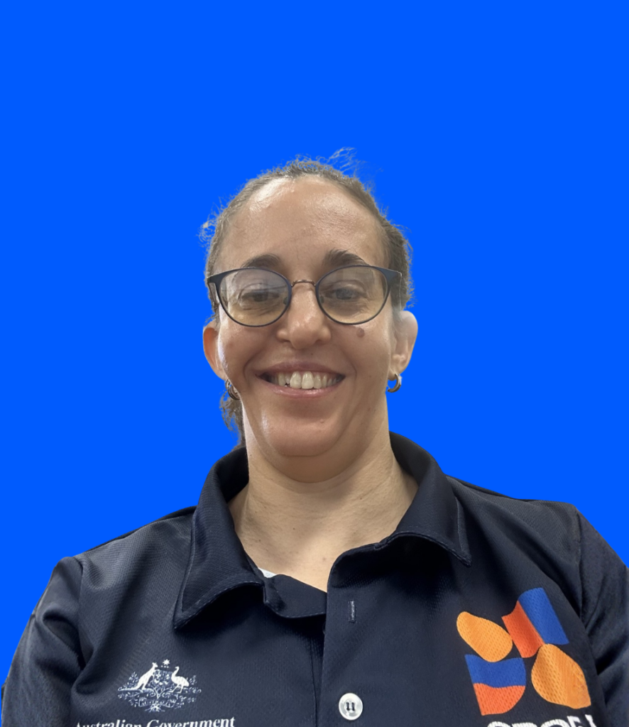 Kristy's close up image in Sport4All polo