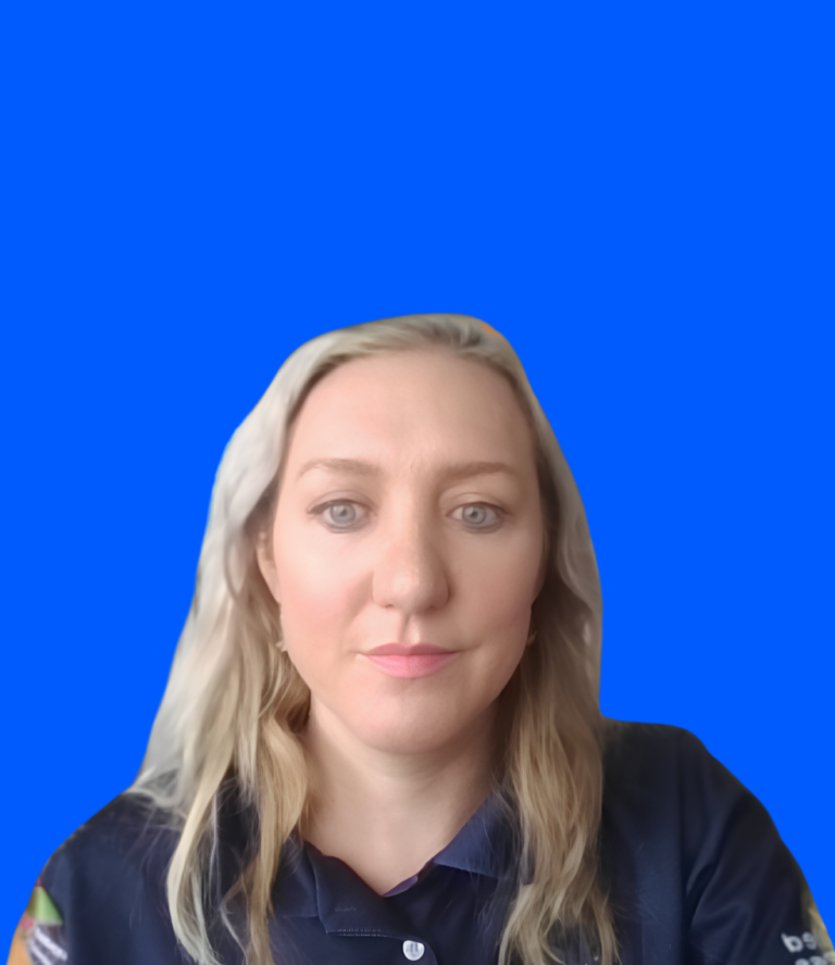 Sonia's close up image in Sport4All polo